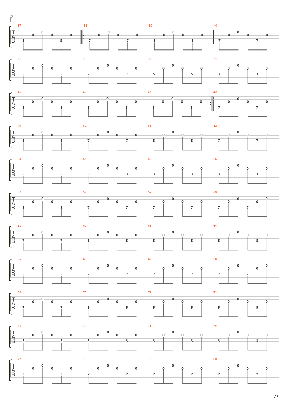 53º 40,6 N 008º 06,3 E吉他谱