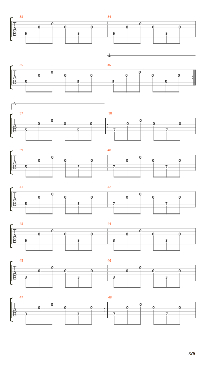 53º 40,6 N 008º 06,3 E吉他谱