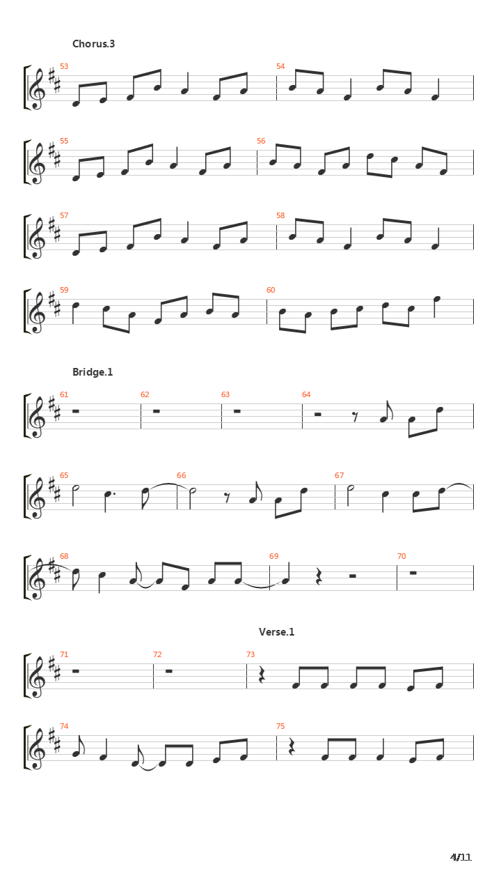 嘘の火花 （谎言的火花 总谱，人渣的本愿 片头曲，クズの本懐 OP ）吉他谱