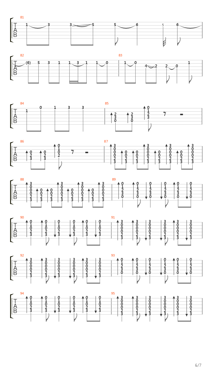 Red吉他谱