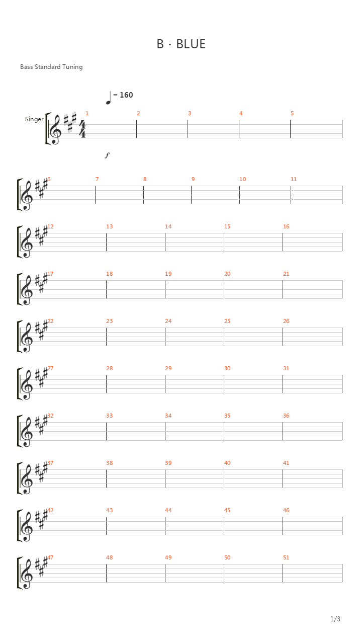 B·BLUE吉他谱