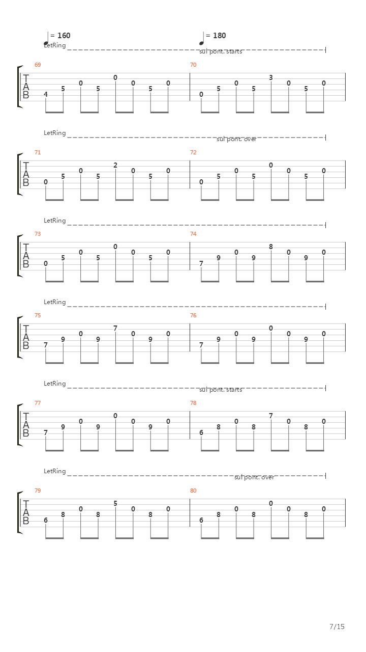 Midnight Passage吉他谱