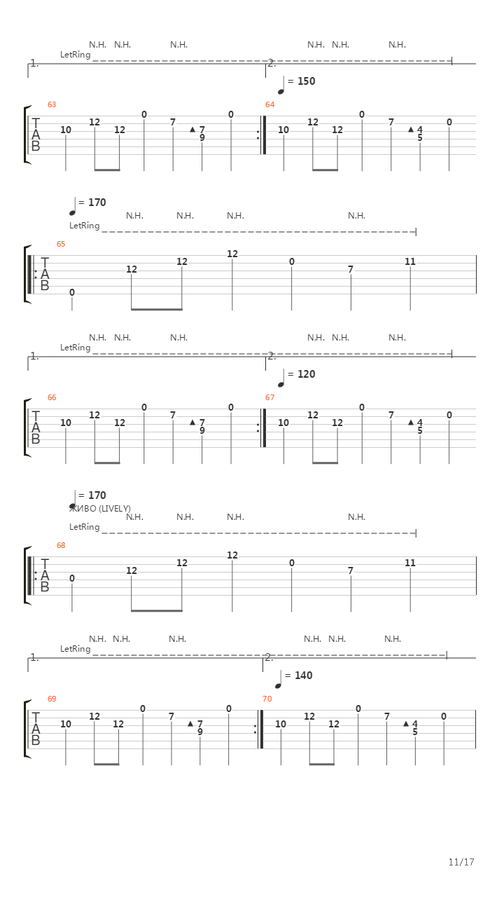 Shifting Winds吉他谱