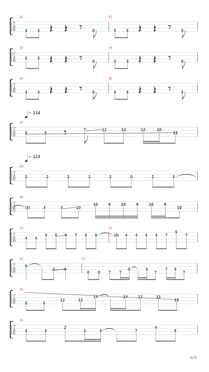 ミカンズのテーマ吉他谱