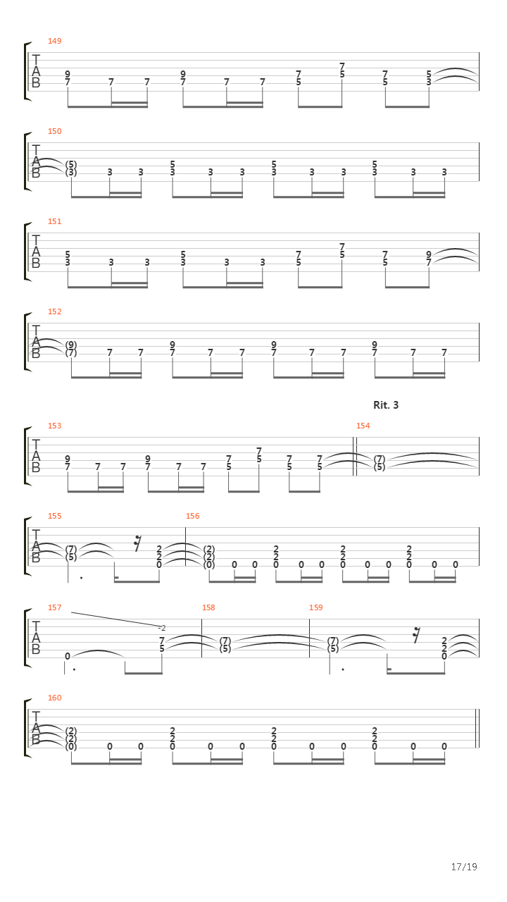 The Trooper吉他谱