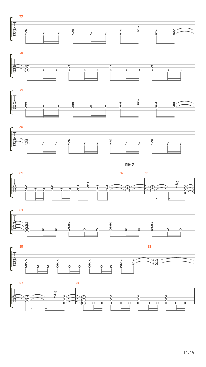 The Trooper吉他谱