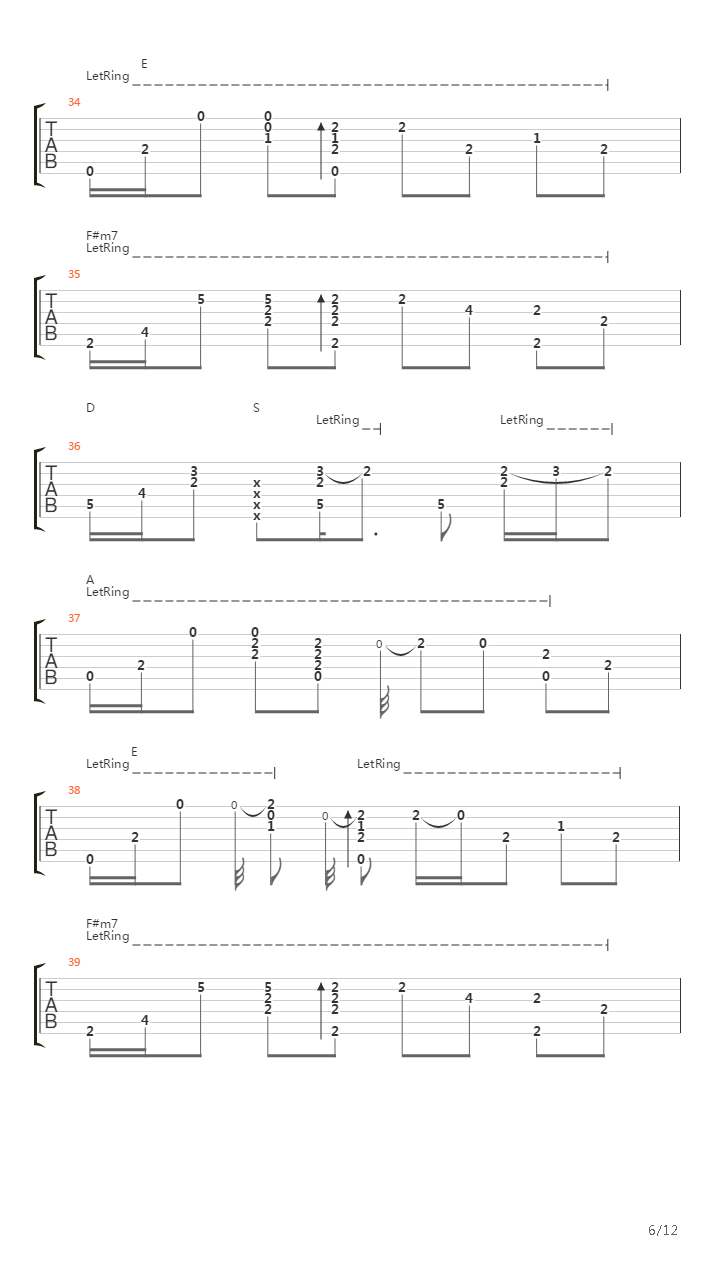 Say You Wont Let Go吉他谱