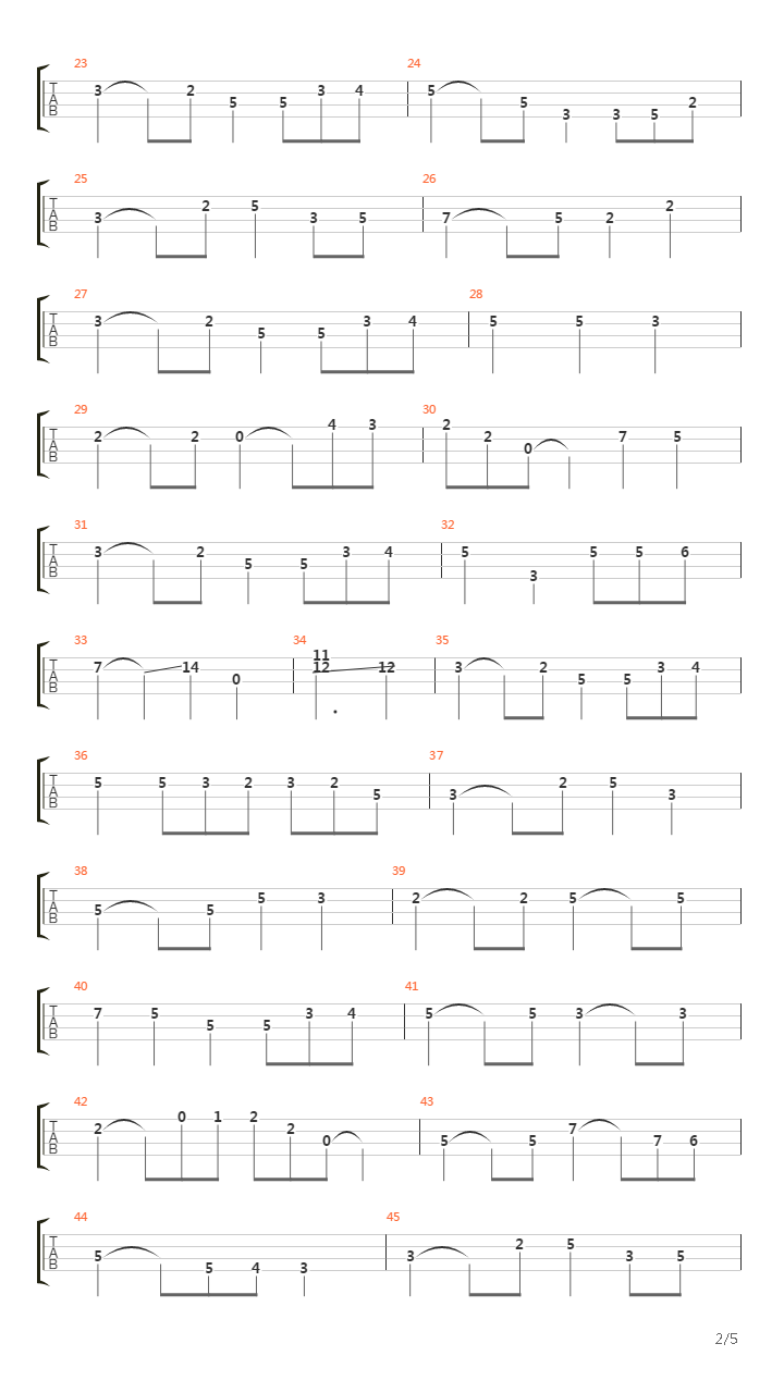 栞(しおり)のテーマ吉他谱