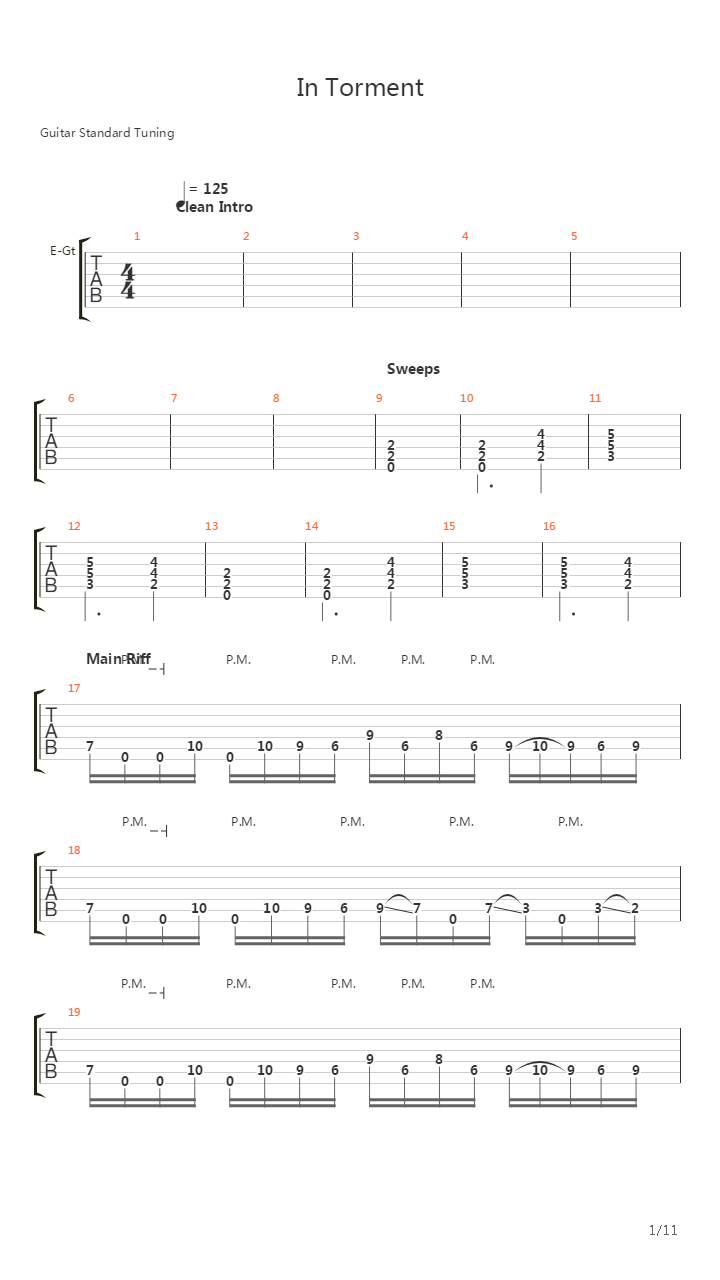 In Torment吉他谱