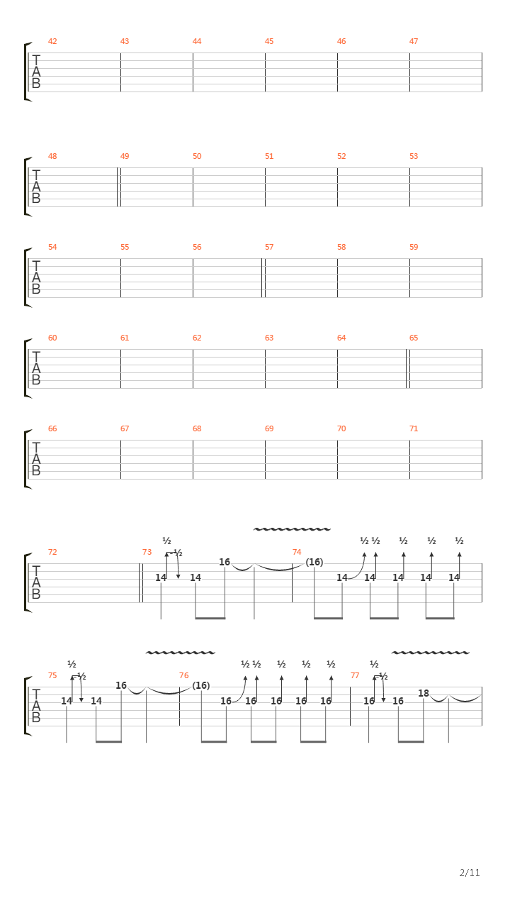 Eraser吉他谱