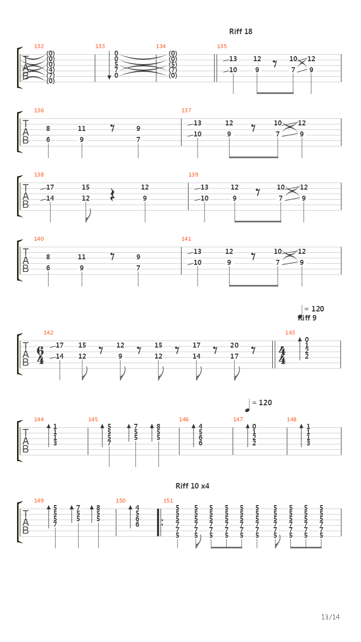 The Moor吉他谱