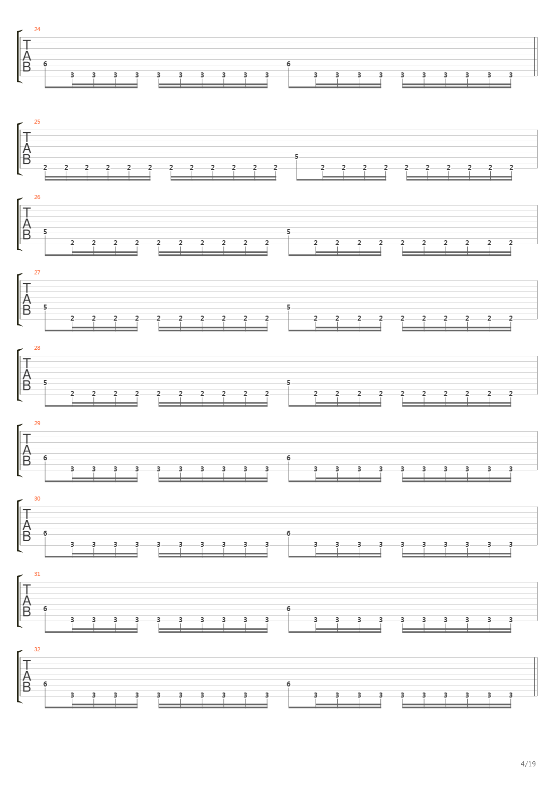 Kilter吉他谱