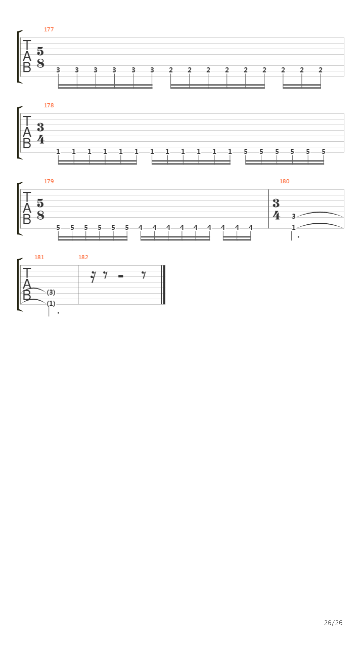 The Back Wards吉他谱