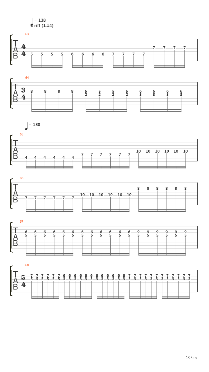 The Back Wards吉他谱