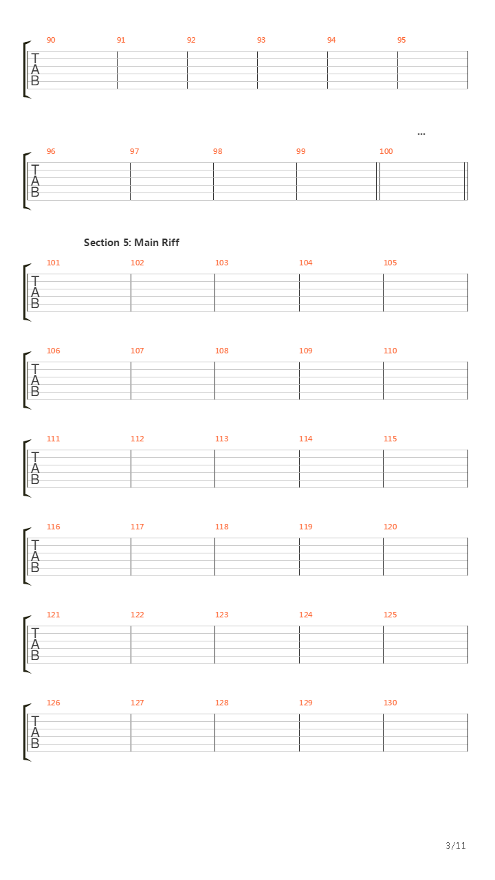 Empires Of Ash吉他谱