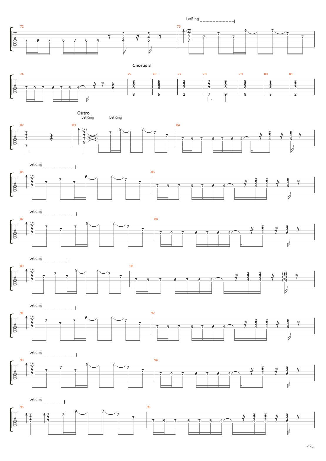 Footsteps In The Dark吉他谱