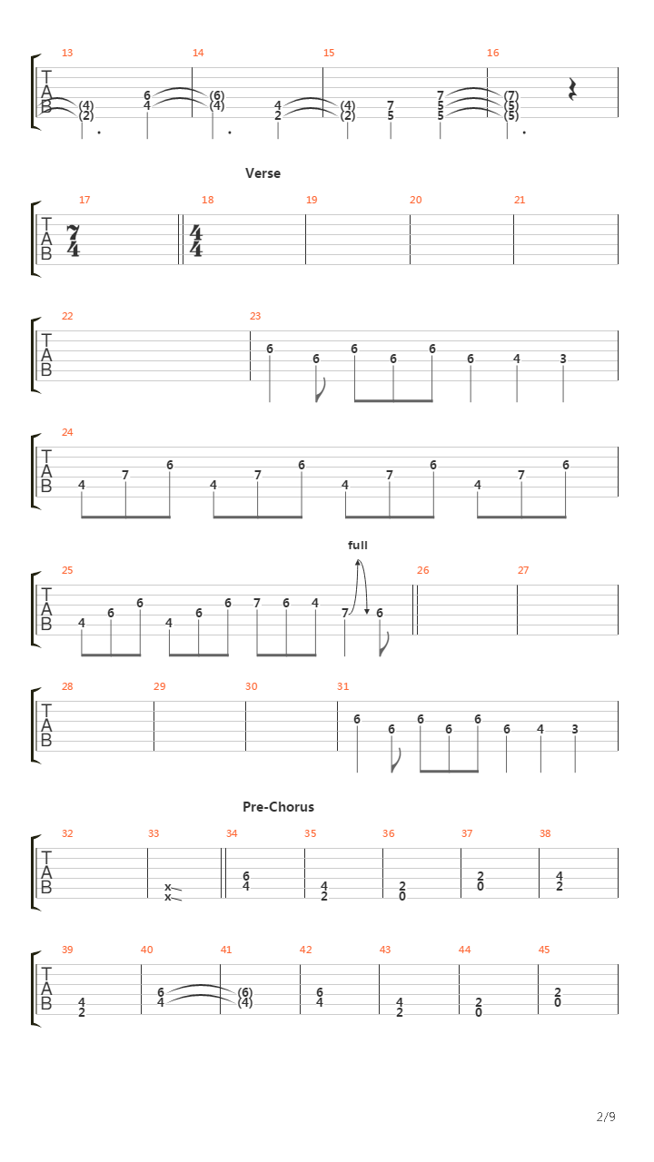 Ten More Miles吉他谱
