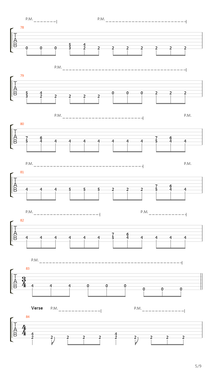 Ten More Miles吉他谱