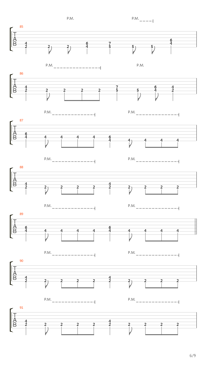 Ten More Miles吉他谱