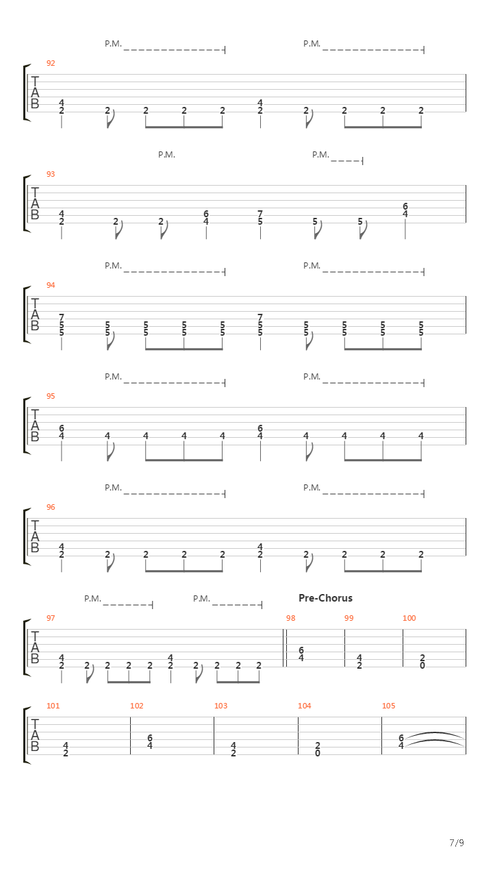 Ten More Miles吉他谱