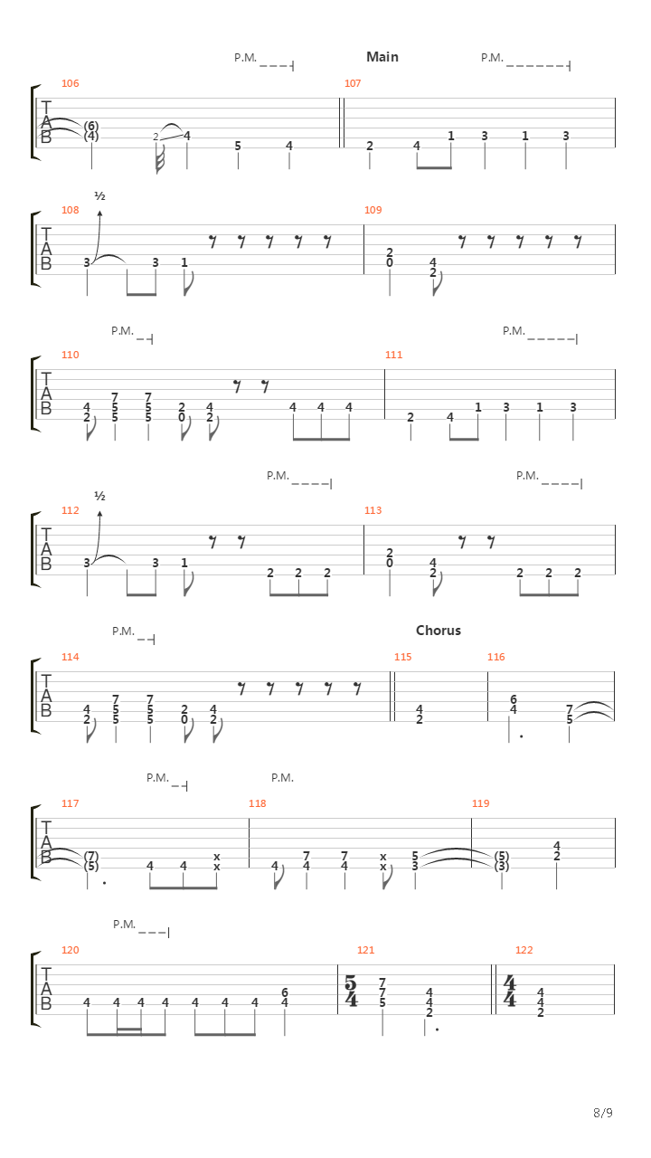 Ten More Miles吉他谱