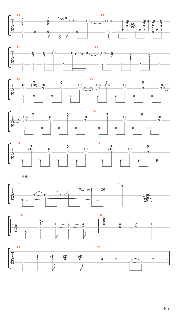 Hope Street (完整)吉他谱