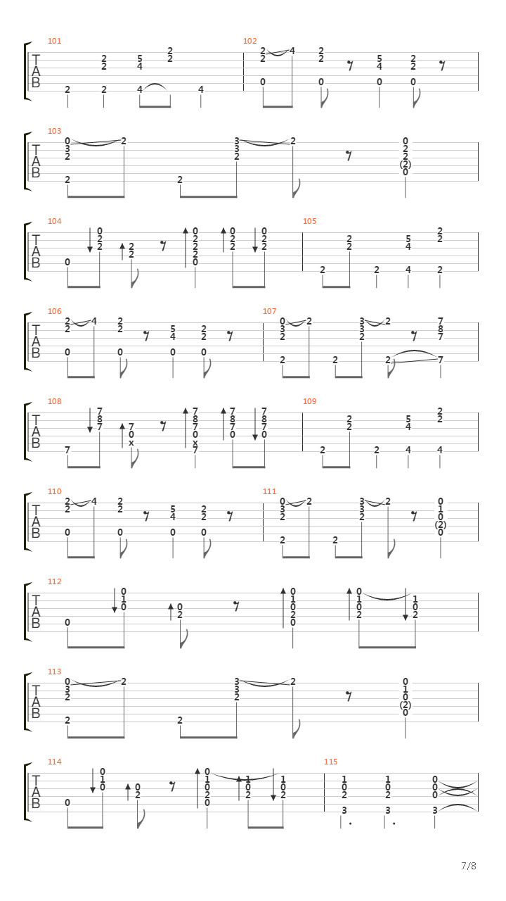 Hope Street (完整)吉他谱