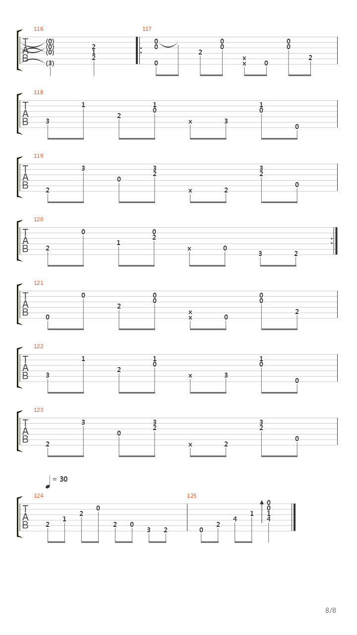 Hope Street (完整)吉他谱