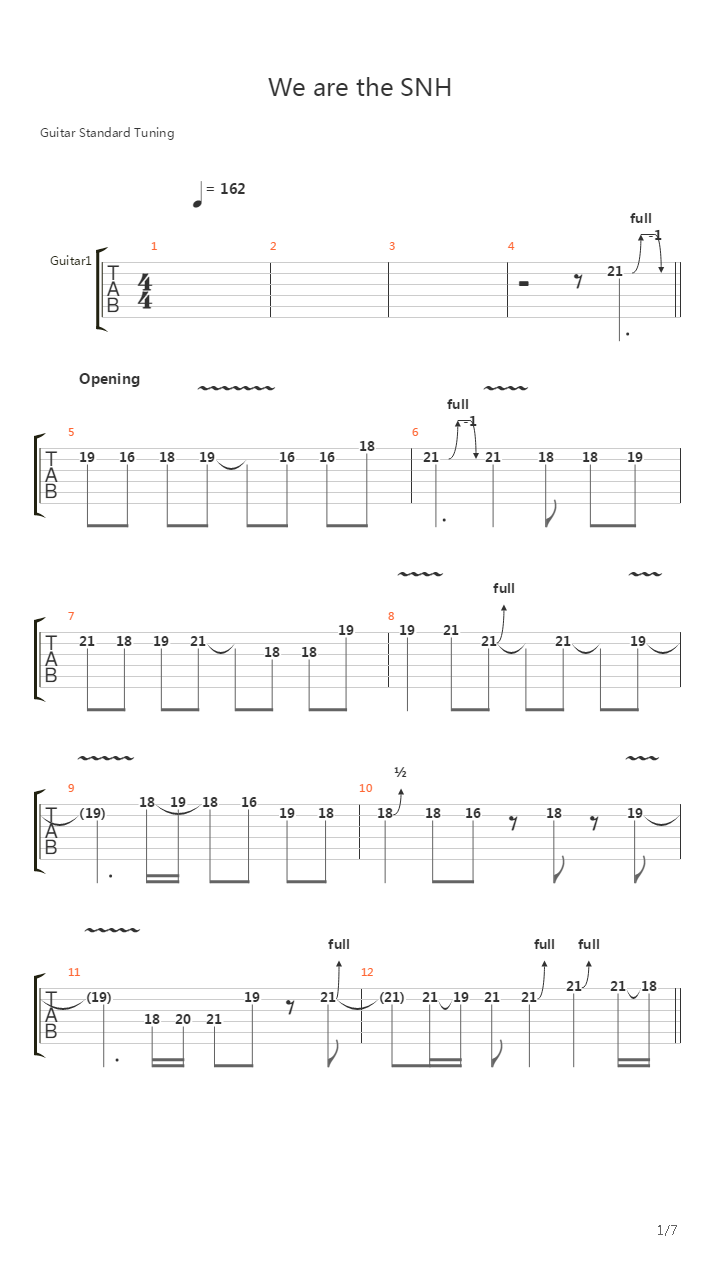 We are the SNH吉他谱