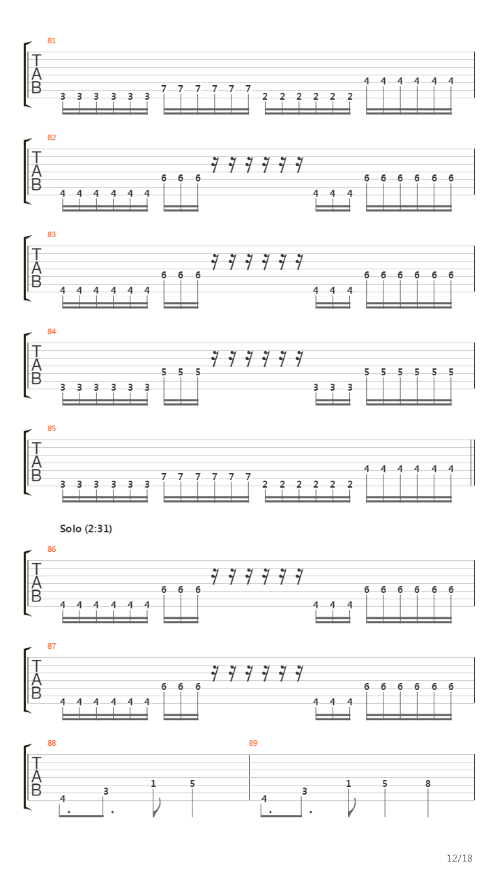 The Singe吉他谱