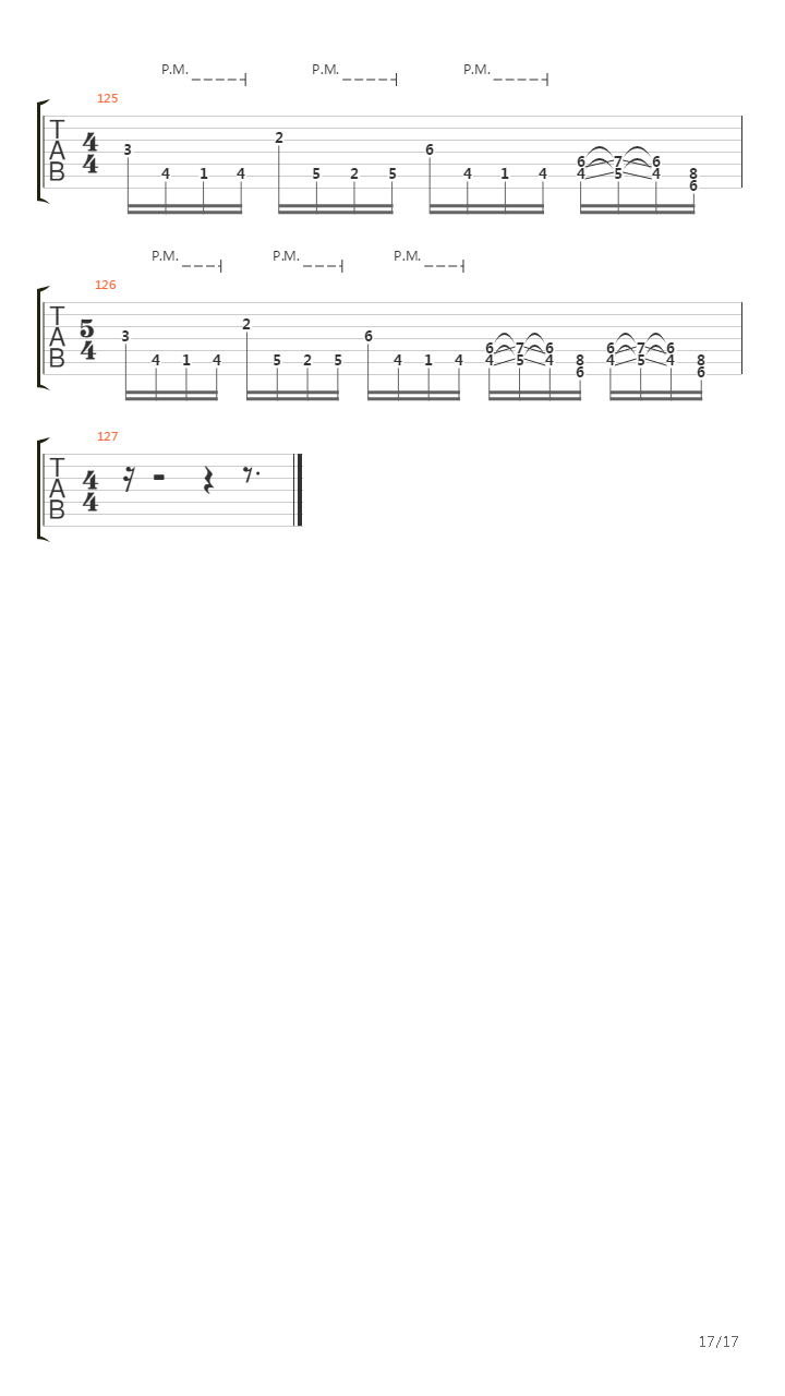 Violent Scriptures吉他谱