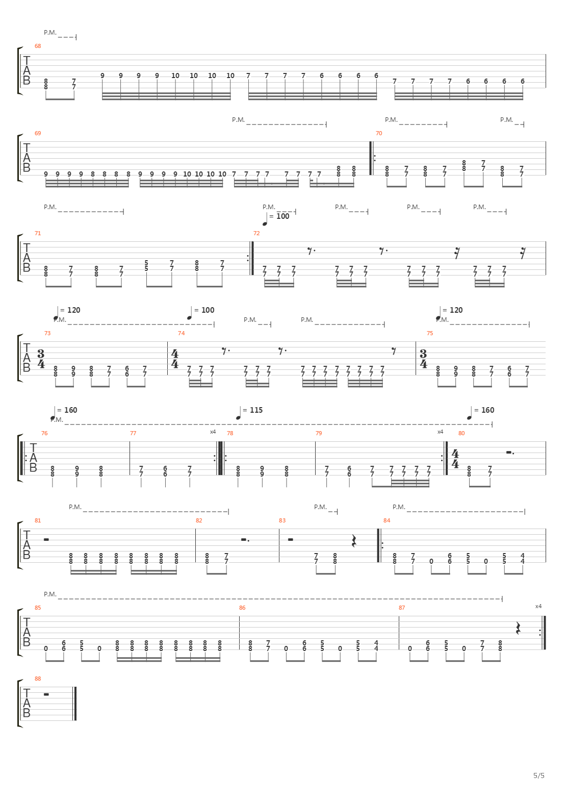 A Massacre In The North吉他谱