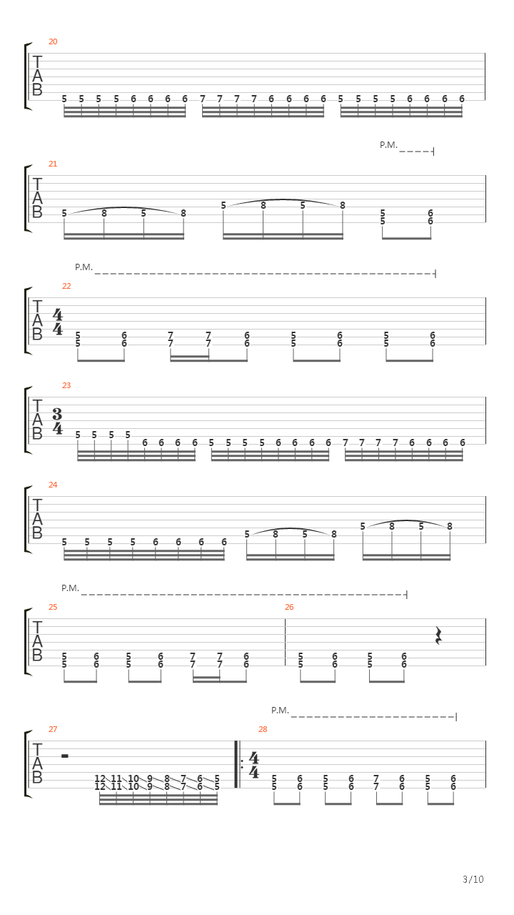 A Massacre In The North吉他谱