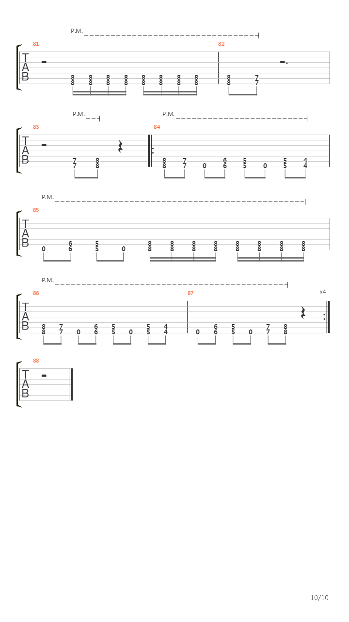 A Massacre In The North吉他谱