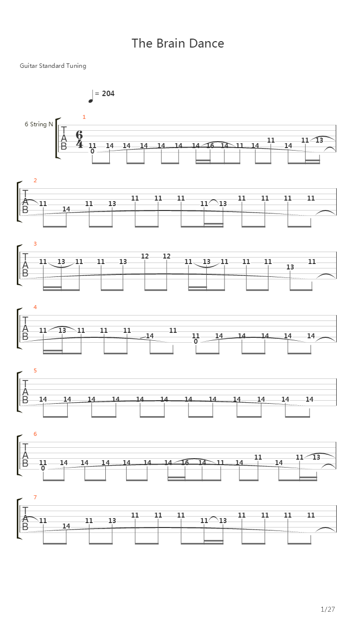 The Brain Dance吉他谱