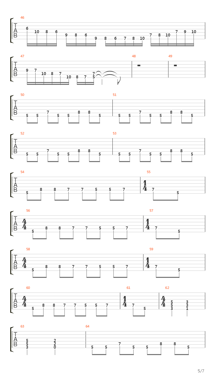 Theme For Jce吉他谱