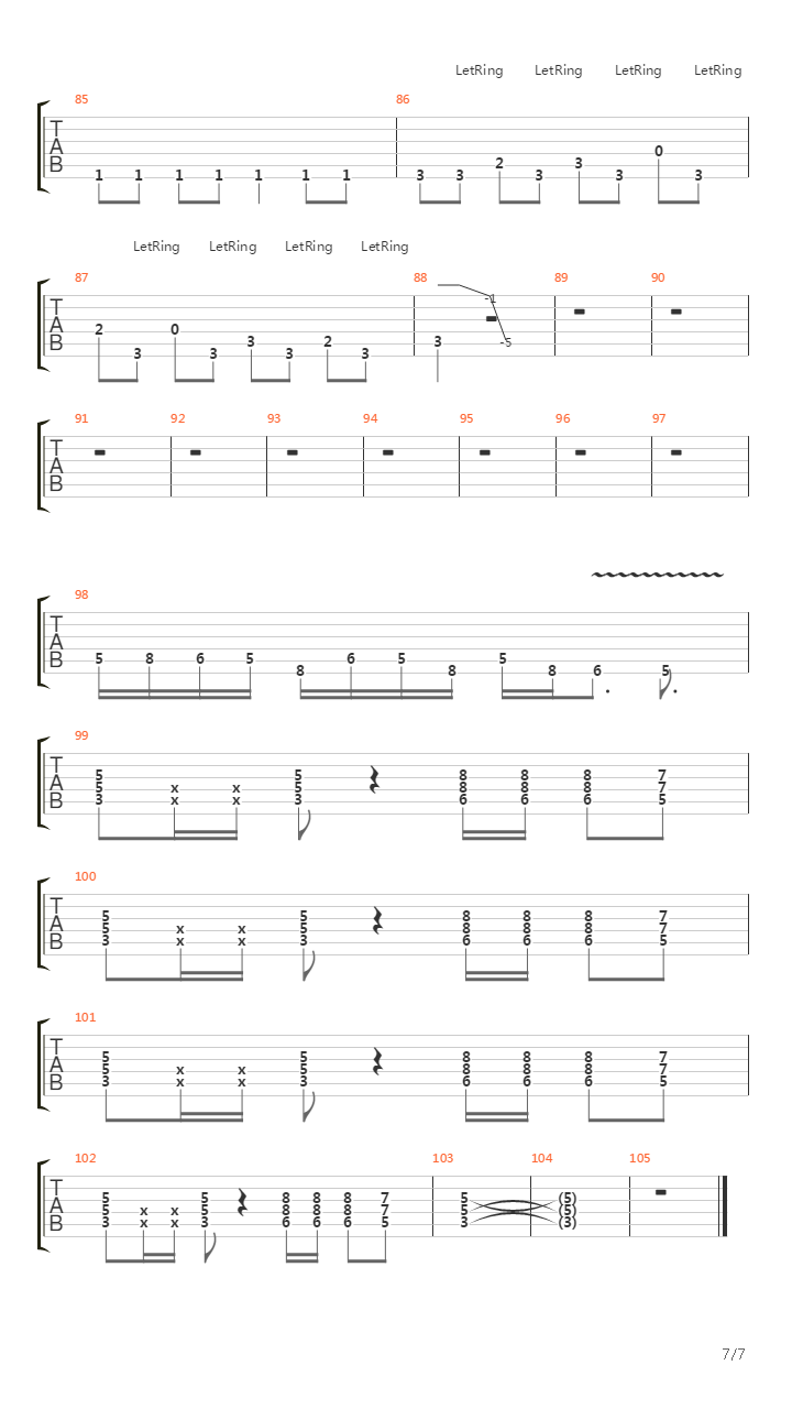 Theme For Jce吉他谱