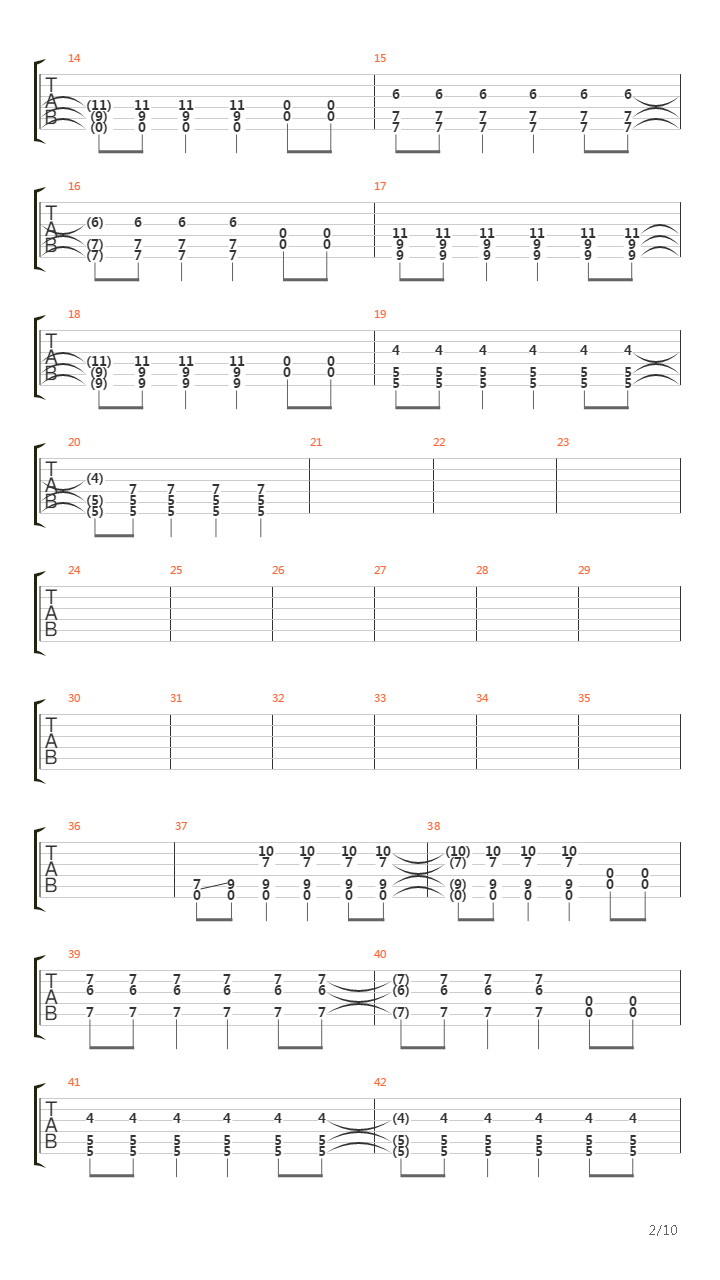 Aquasun吉他谱