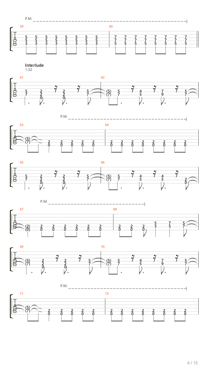 Beyond The Burning Skies吉他谱