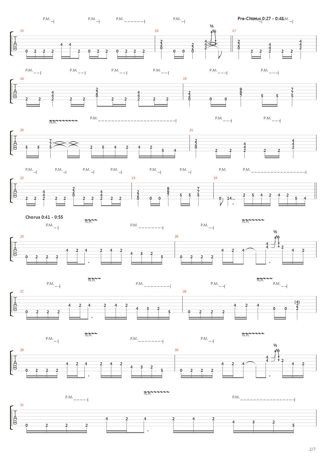 Parade Of The Dead吉他谱