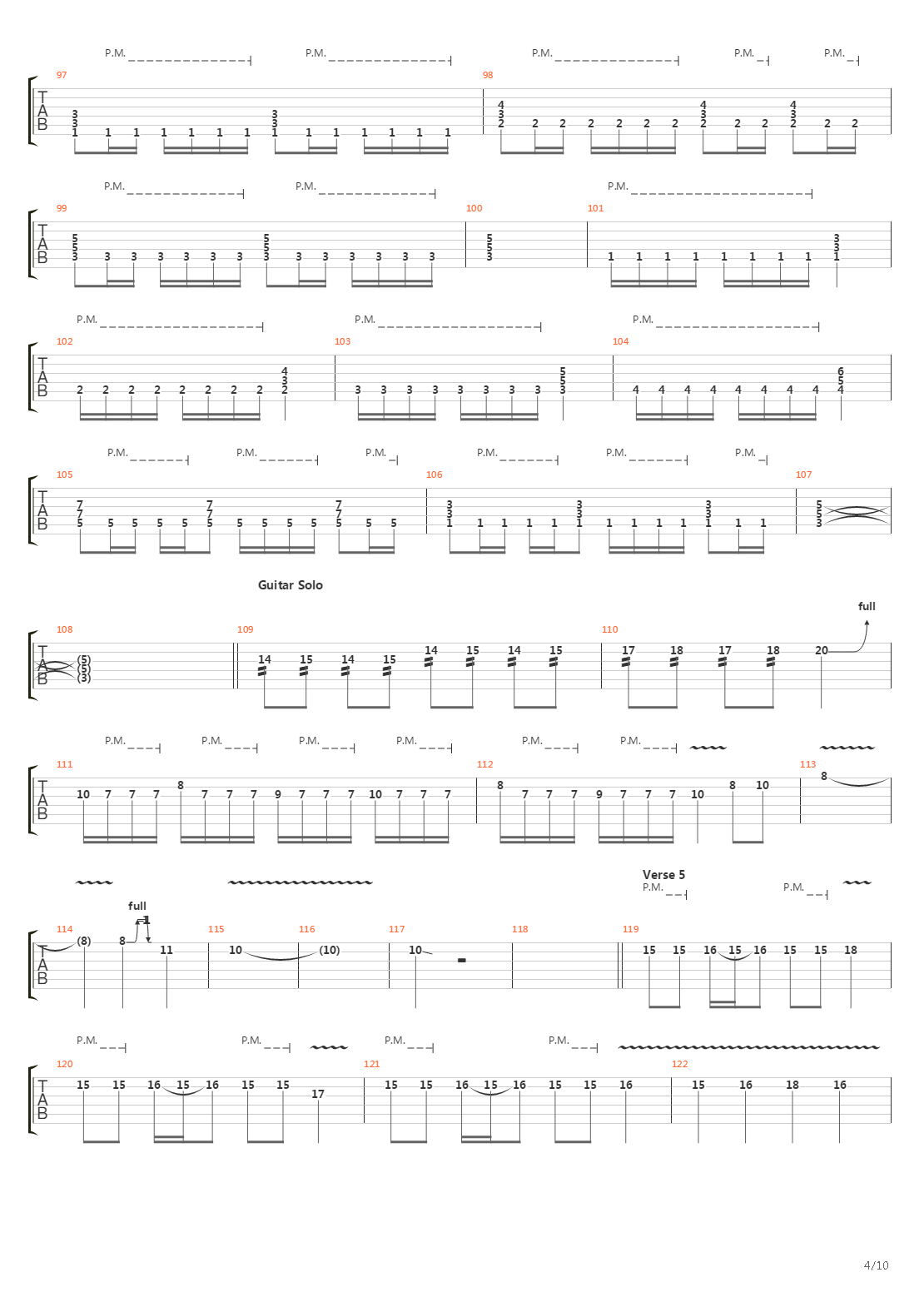 The Script For My Requiem吉他谱