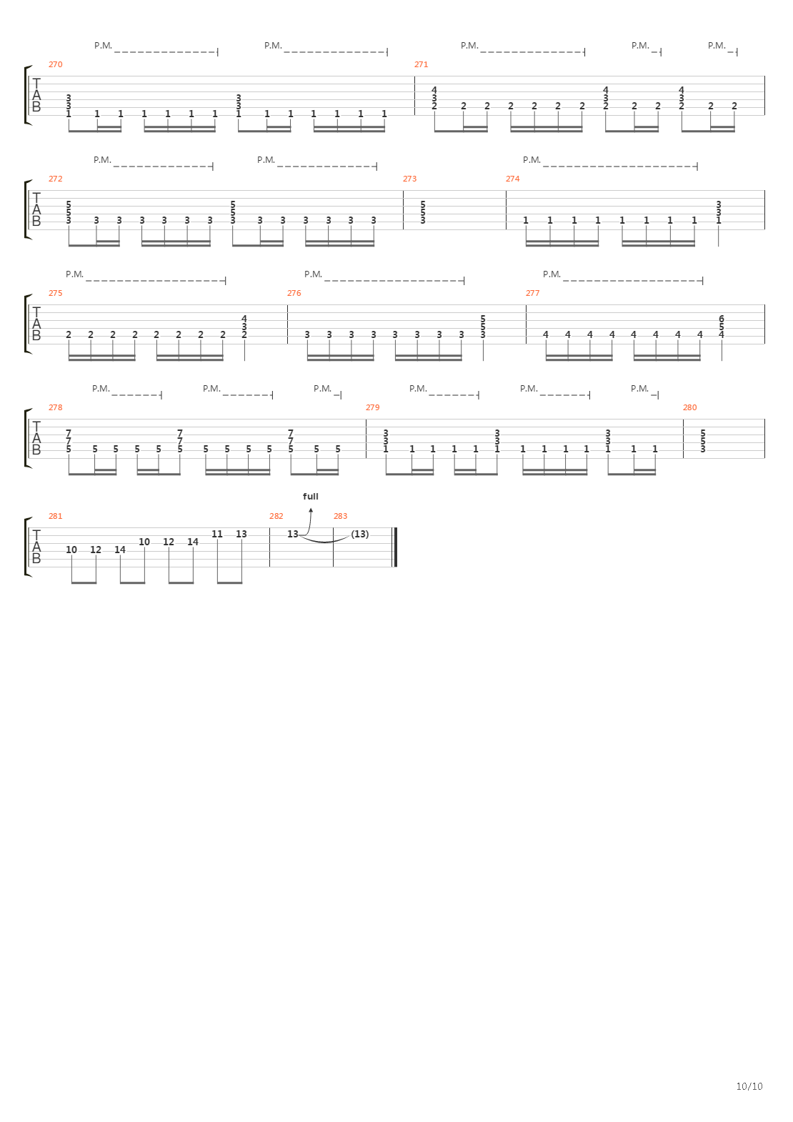 The Script For My Requiem吉他谱