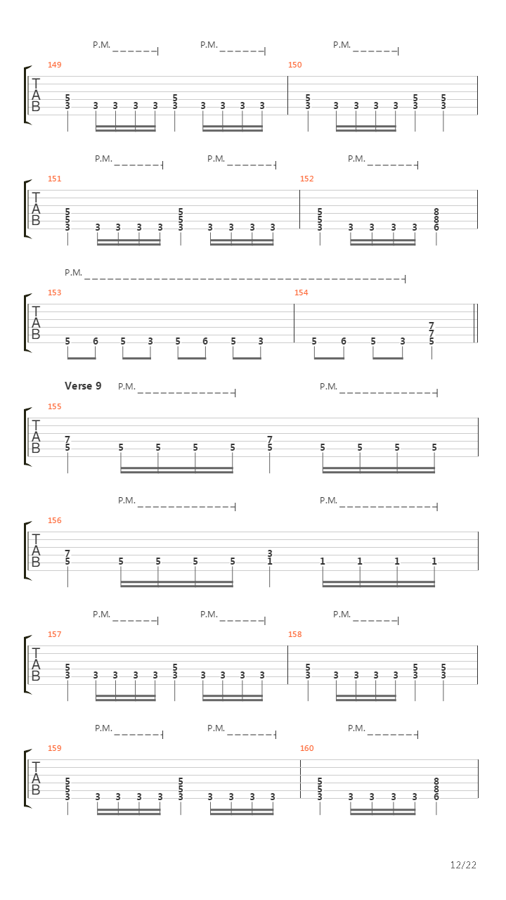 The Script For My Requiem吉他谱