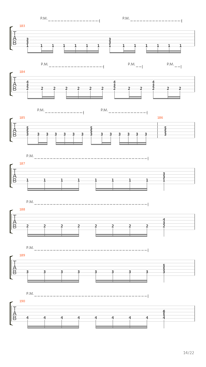 The Script For My Requiem吉他谱