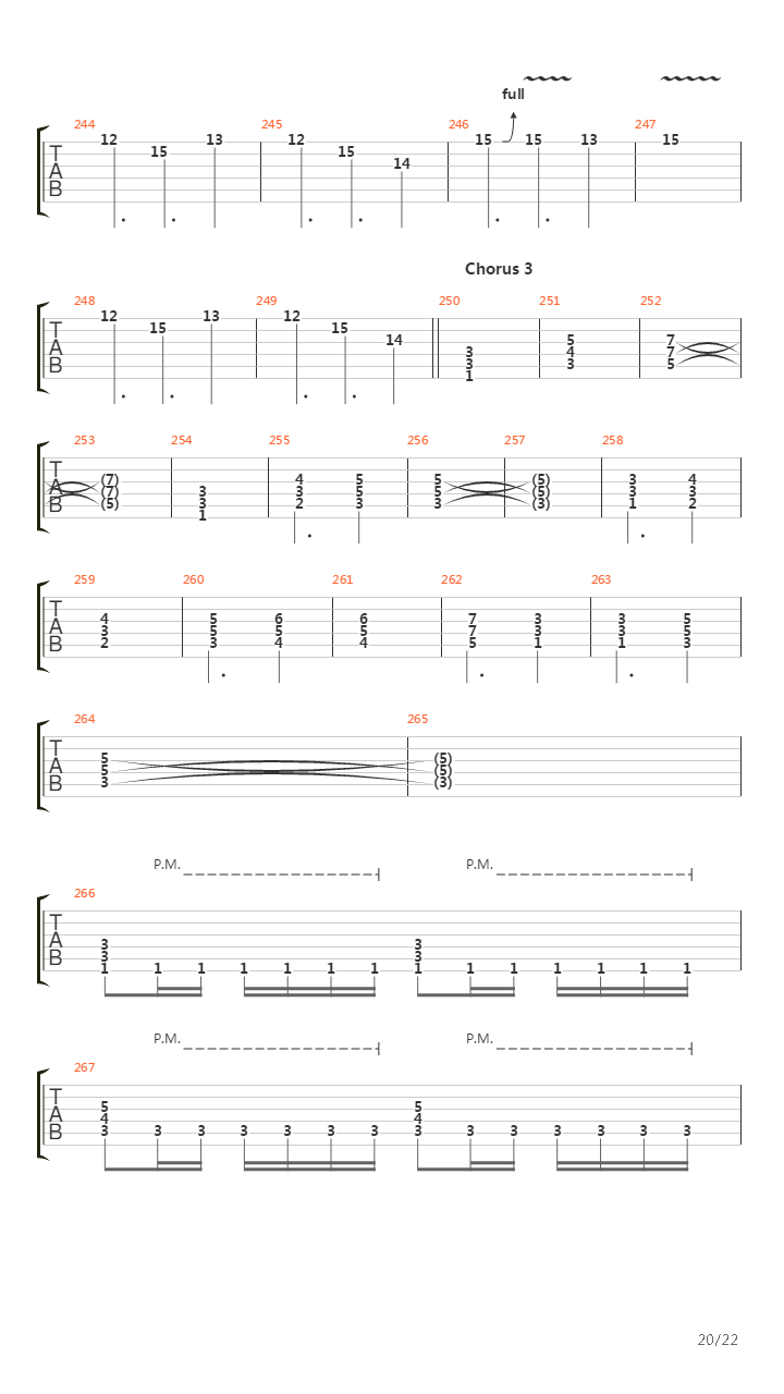 The Script For My Requiem吉他谱