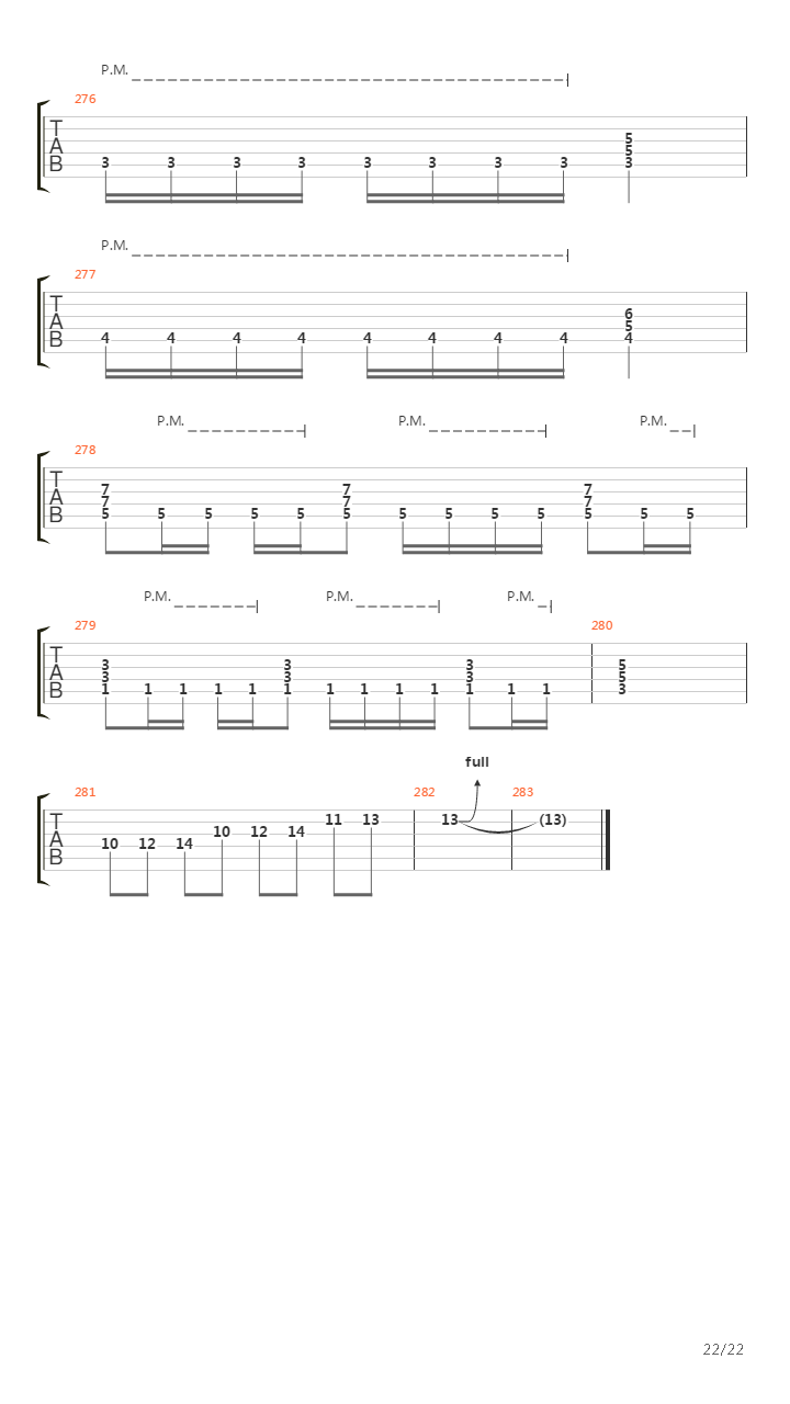 The Script For My Requiem吉他谱