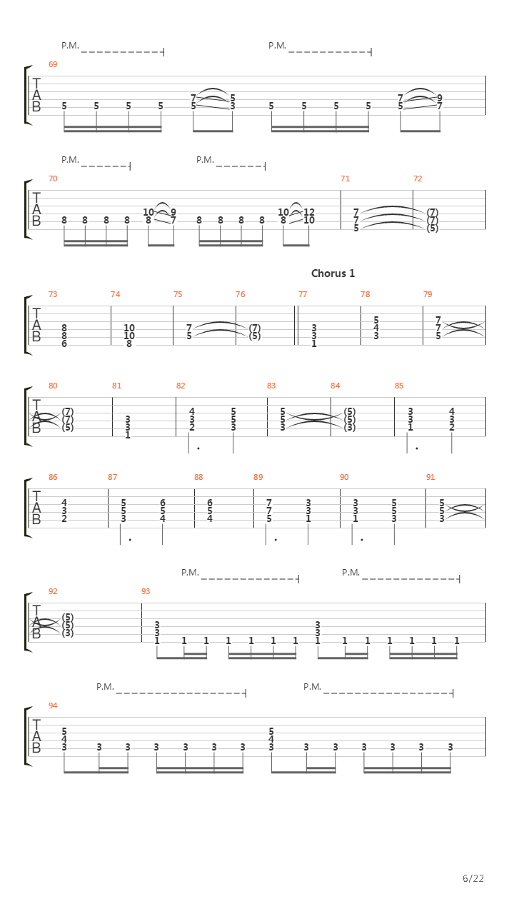 The Script For My Requiem吉他谱