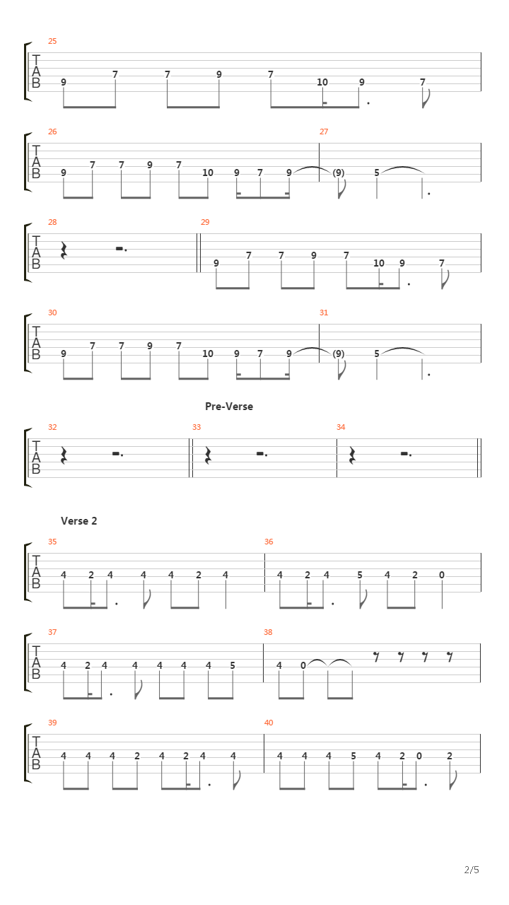 Last Train Home吉他谱