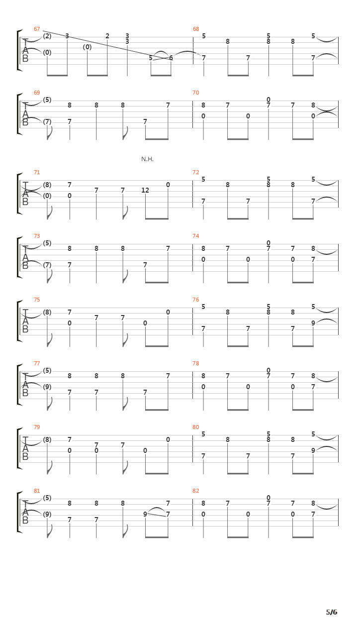 Decoherence(指弹)吉他谱