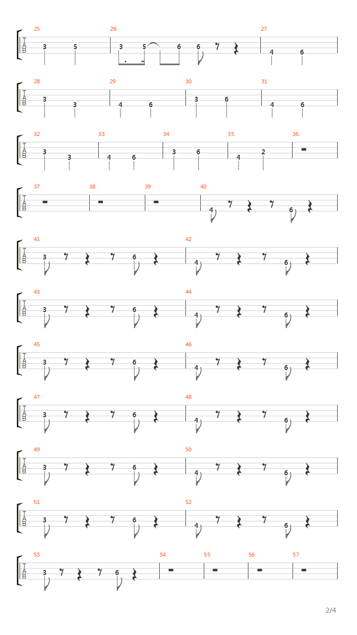 Orion吉他谱